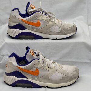 Nike Air Max 180 Bright Ceramic Men’s Size 11 White Orange Purple Pre-Owned